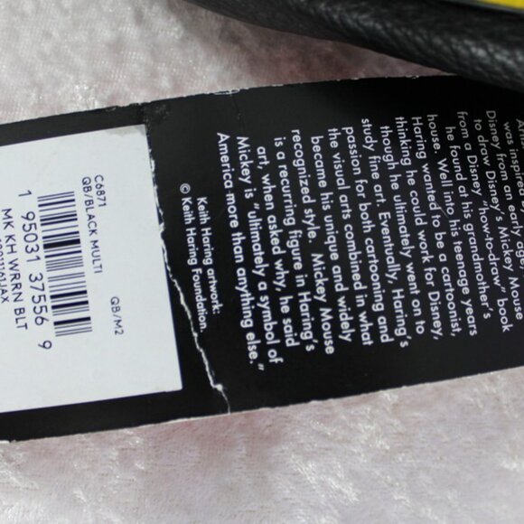 Coach x Disney x Keith Haring Mickey Mouse Warren Belt Bag NWT Black Multi - Picture 9 of 11